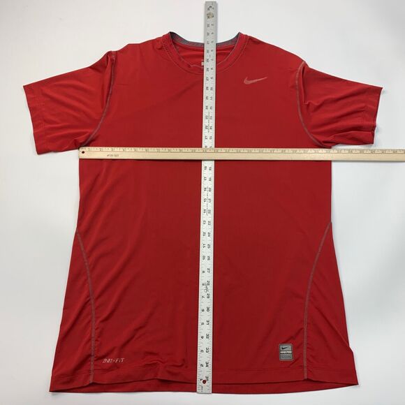 Nike Pro T Shirt Mens XL Extra Large Fitted Dri Fit Short Sleeve Gym Train Base - Picture 4 of 13